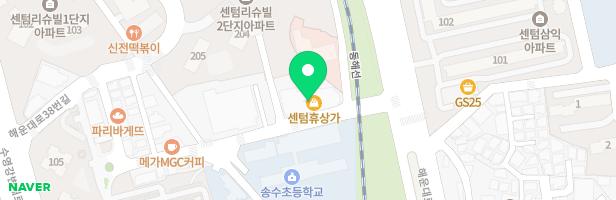 우리끼리 키즈카페 스포츠마을 해운대재송점 지도 이미지