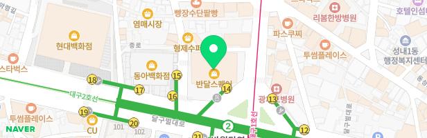 다이닝원 반월당점 실내놀이시설 지도 이미지
