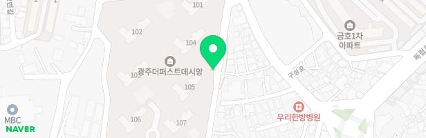 광주더퍼스트데시앙 101동과 102동 사이 놀이터 지도 이미지