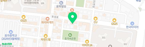 뉴키즈온더블루포항효자점 놀이시설 지도 이미지