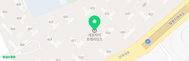 개포자이프레지던스 컬쳐센터 지도 이미지