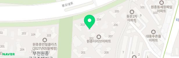 부천원종B2블럭신혼희망타운아파트 어린이놀이터1 지도 이미지
