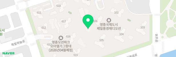 제일풍경채 디오션 105동 앞 지도 이미지