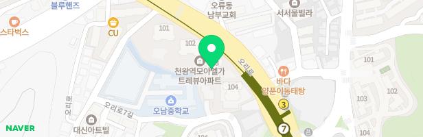 천왕역 모아엘가 트레뷰 어린이놀이터 1 지도 이미지