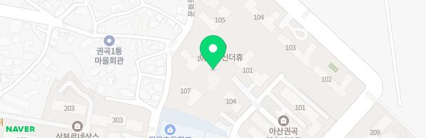 아산한신더휴 어린이놀이터2(107동 앞) 지도 이미지