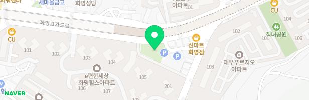 와석쌈지공원 물놀이장 지도 이미지