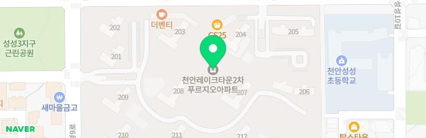 레이크타운2차푸르지오아파트 키즈카페 지도 이미지