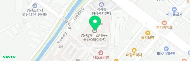양산 5차 동원비스타 아파트 놀이터 지도 이미지