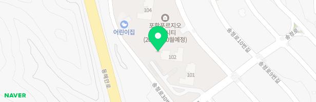 포항푸르지오 마린시티 유아놀이터 지도 이미지