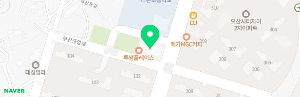 부산 제2어린이공원 물놀이장 지도 이미지