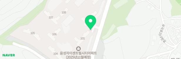 음성자이센트럴시티아파트 유아놀이터(어린이집 옆) 지도 이미지