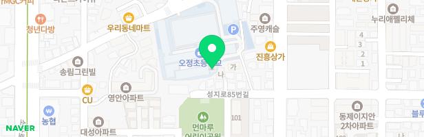 오정초등학교 클라이밍시설 지도 이미지