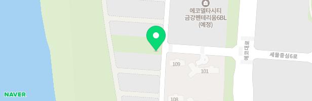 에코델타시티 제6호 어린이공원 지도 이미지