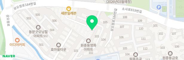 부천 원종역 해모로 아스트라 103동 앞 어린이놀이터3 지도 이미지