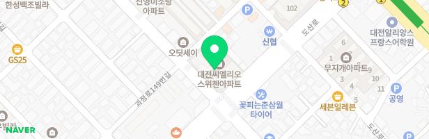 대전씨엘리오스위첸아파트 101동 3층 커뮤니티센터 실내놀이터 지도 이미지
