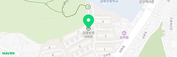 금광삼성아파트 3동 옆 지도 이미지