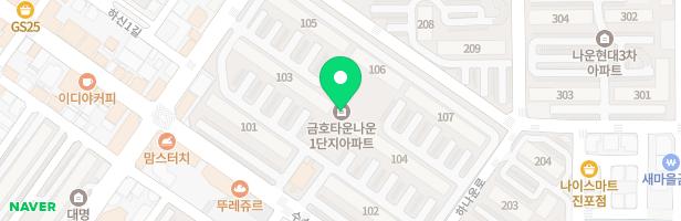 금호타운1단지아파트놀이터 지도 이미지