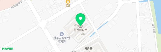 봉동한신2차아파트어린이놀이시설 지도 이미지