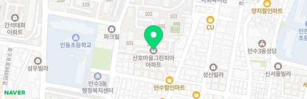 산호마을아파트 1동 앞 놀이터 지도 이미지