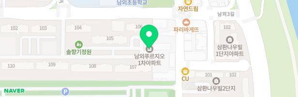 남외푸르지오1차 103동앞 놀이터 지도 이미지