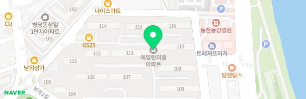 일신에일린의뜰 109동앞 놀이터 지도 이미지