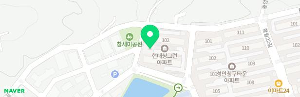 현대싱그런아파트 놀이터 지도 이미지