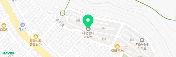 다운현대아파트 놀이터 지도 이미지
