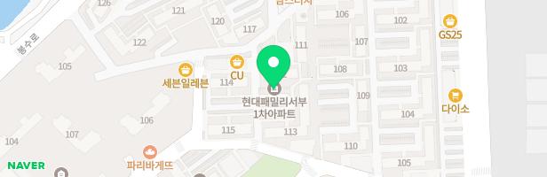 현대패밀리서부1차 105동  어린이 놀이터 지도 이미지