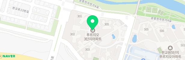 판교원마을3단지 유아놀이터 지도 이미지