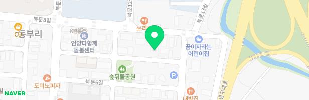 숲뒷들공원 어린이놀이시설 지도 이미지