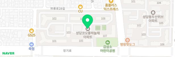 감삼소공원 어린이 놀이시설 지도 이미지