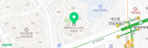 태왕아너스스카이-1(103동 앞) 지도 이미지