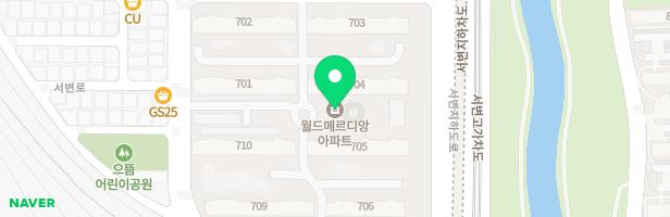 동서변월드메르디앙 놀이시설 701동 지도 이미지