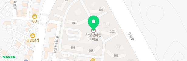 학정청아람 101동앞 놀이터 지도 이미지