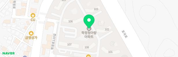 학정청아람 101동데크 놀이터 지도 이미지