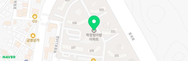 학정청아람 103동데크 놀이터 지도 이미지