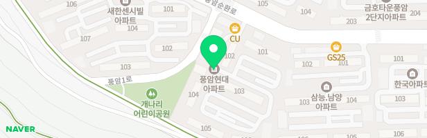 풍암 현대106동 놀이터 지도 이미지