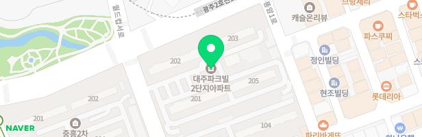 풍암동대주파크빌2차아파트 어린이놀이터 지도 이미지
