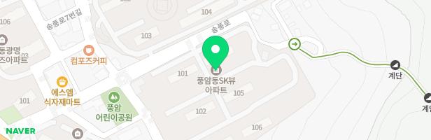 풍암 SK뷰아파트 놀이터 1 지도 이미지