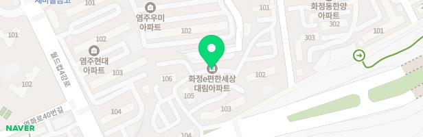 꽃담마을e-편한세상아파트 놀이시설 지도 이미지