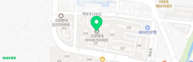 고양 현대아파트 어린이 놀이시설 2(105동) 지도 이미지