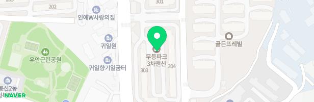 봉선동무등파크3차2단지아파트 302동뒤놀이터 지도 이미지