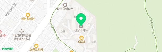 창동 신창아파트 102동앞 놀이터 지도 이미지