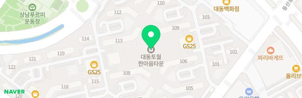 토월대동아파트 제5놀이터 지도 이미지