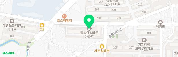 일성한빛타운 지도 이미지