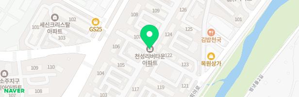 천성리버타운아파트 102동앞 지도 이미지