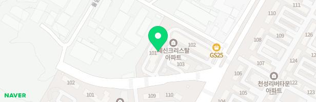 세신크리스탈아파트 101동 뒷편 놀이시설 지도 이미지