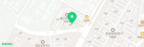 세신크리스탈아파트 103동옆 놀이시설 지도 이미지