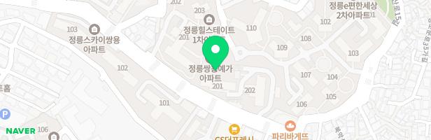 [정릉1동]쌍용아파트(2차) 201동 지도 이미지
