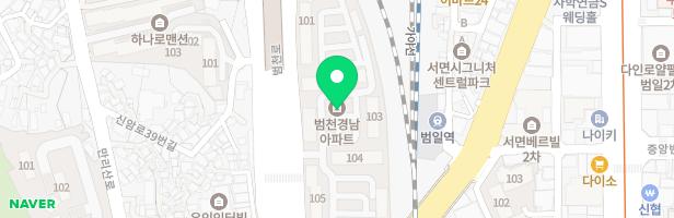 범천경남아파트 어린이놀이시설 A 101동 지도 이미지